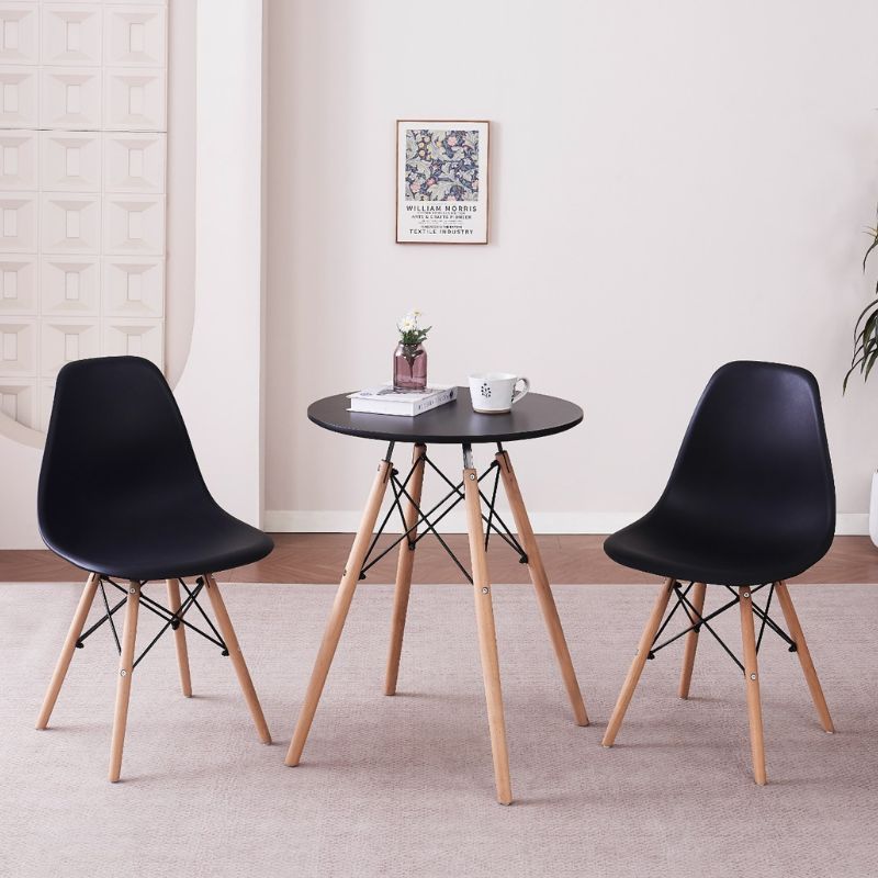 Tavolinë ngrënie SIA, Black D80