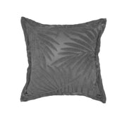 Jastek me dizajn gjethesh gri