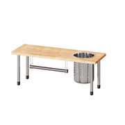 Tavolinë e vogël me mbajtëse pajisjesh kuzhine