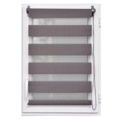 Grilë për ditën dhe natën Gri e errët,45x90 cm