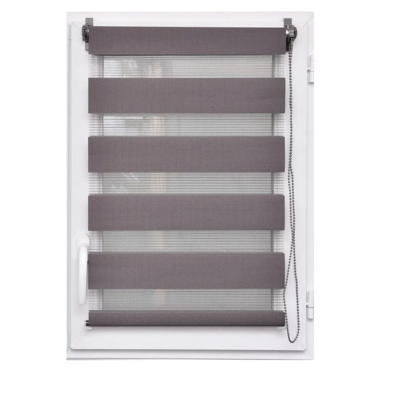 Grilë për ditën dhe natën Gri e errët,45x90 cm