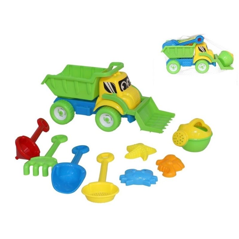 Set lodra plazhi për fëmijë, 9 copë
