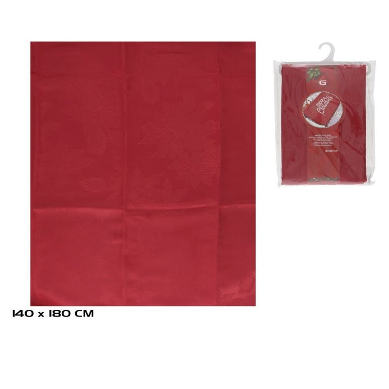 Mbulesë tavoline saten, e kuqe