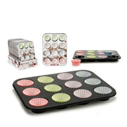 Tavë për cupcakes me 72 letra cupcake