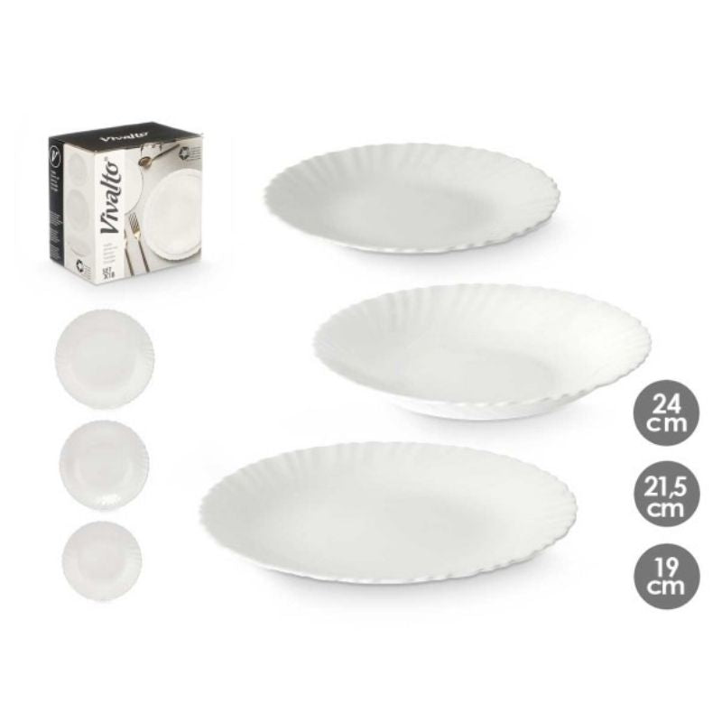 Set pjata porcelani, 12 copë