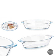 Tavë qelqi ovale 700 ml