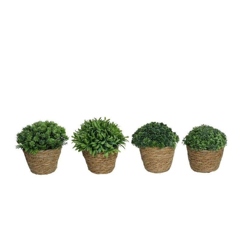 Vazo dekorative me bimë artificiale