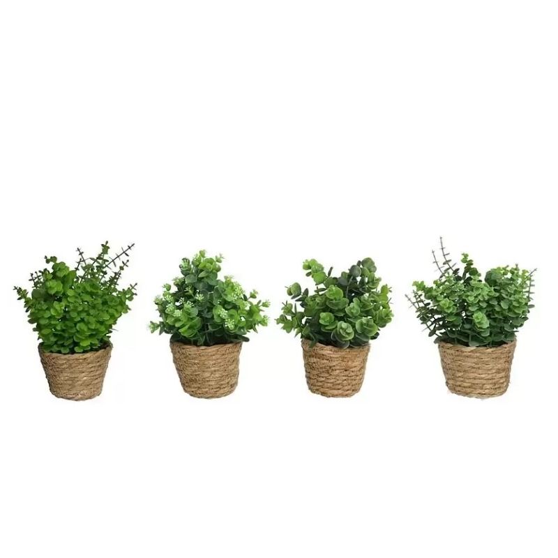 Vazo dekorative me bimë artificiale