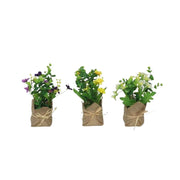 Vazo dekorative me lule artificiale