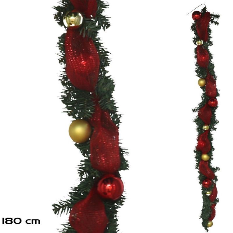 Shirit dekorativ RED 180 cm