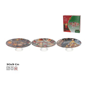 Pjatë qelqi rrethore XMAS