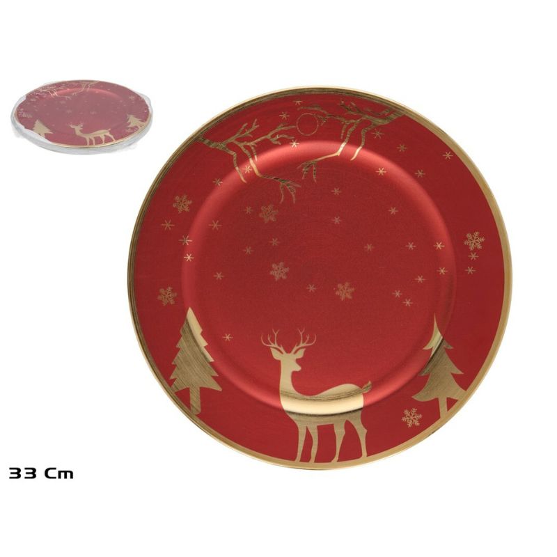 Pjatë me motive festive, RED & GOLD