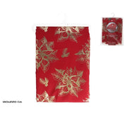 Mbulesë tavoline saten, e kuqe & gold