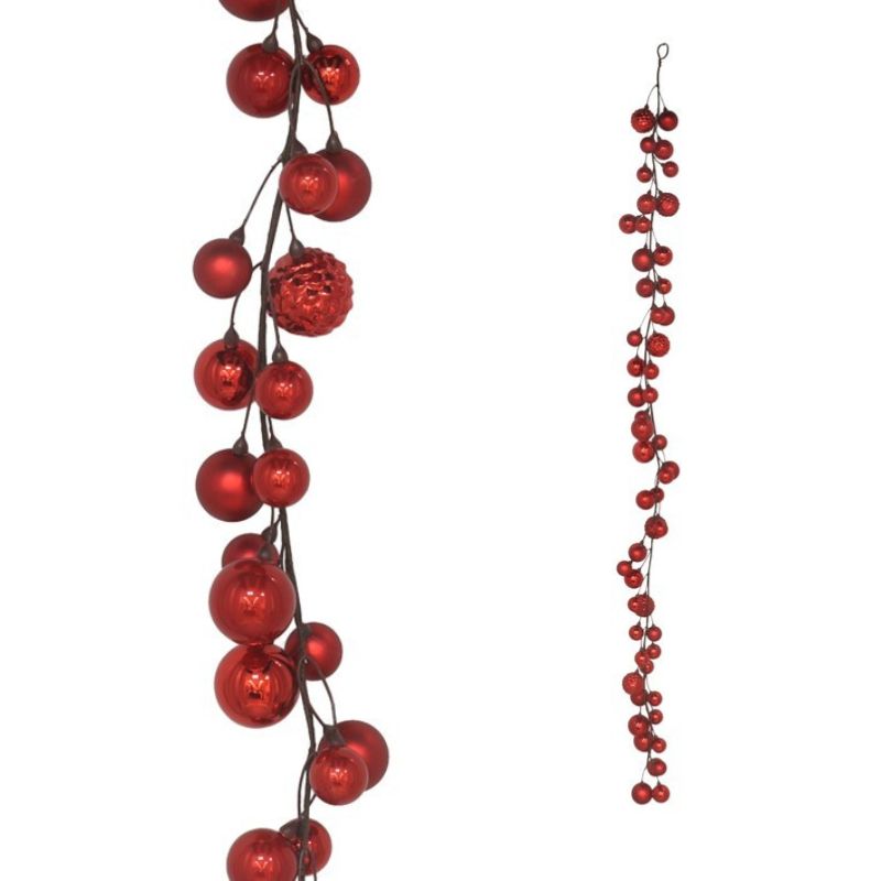 Dekor festiv RED BERRIES ,1.8M