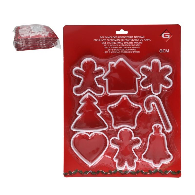 Set formë biskotash XMAS x9