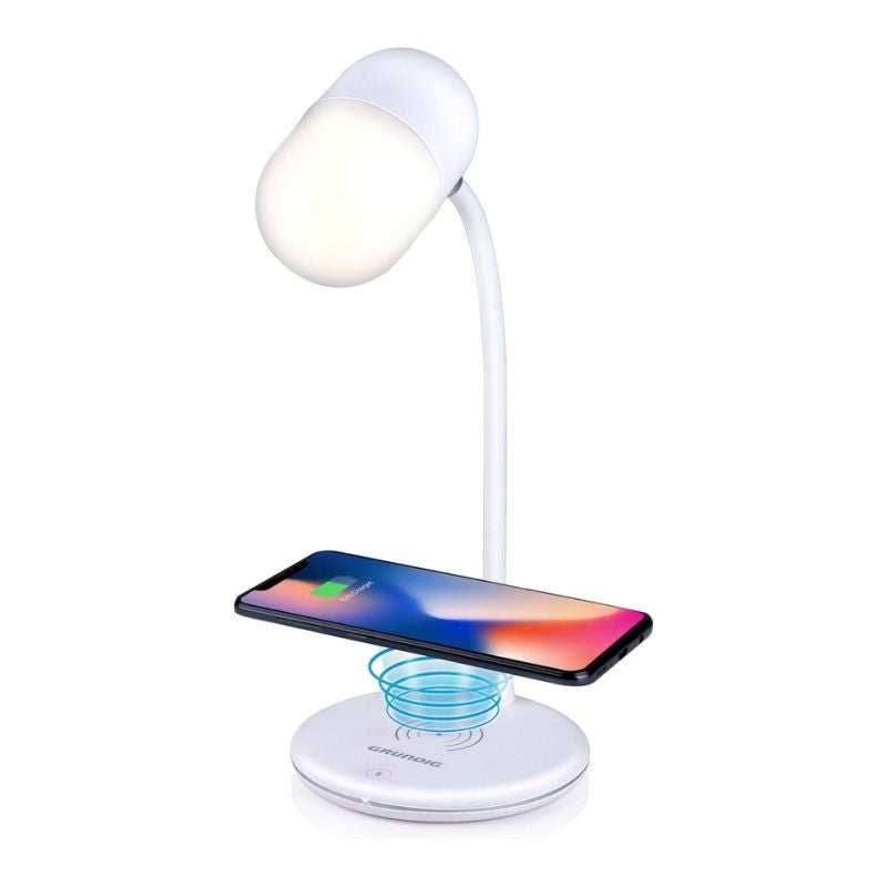 Abazhur tavoline LED 3 në 1, i bardhë