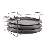 Tavë pjekjeje për pica me 3 vende