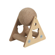 Top gërvishtës me mbajtëse për macet