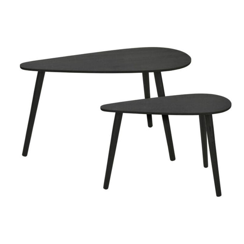 Set tavoline anësore e zezë, 2 copë