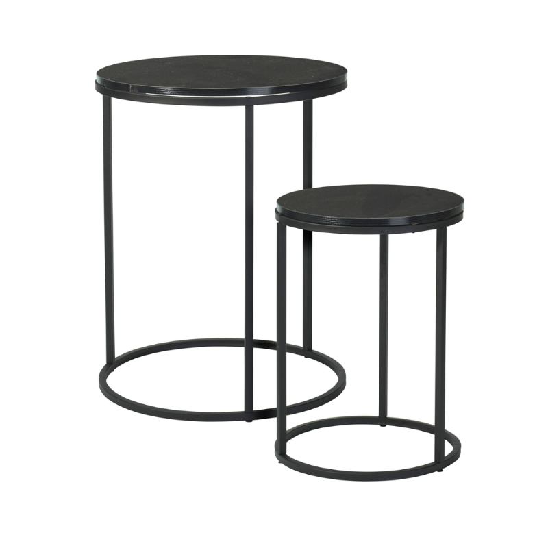 Tavolinë anësore e zezë