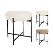 Stol rrethor me këmbë metalike