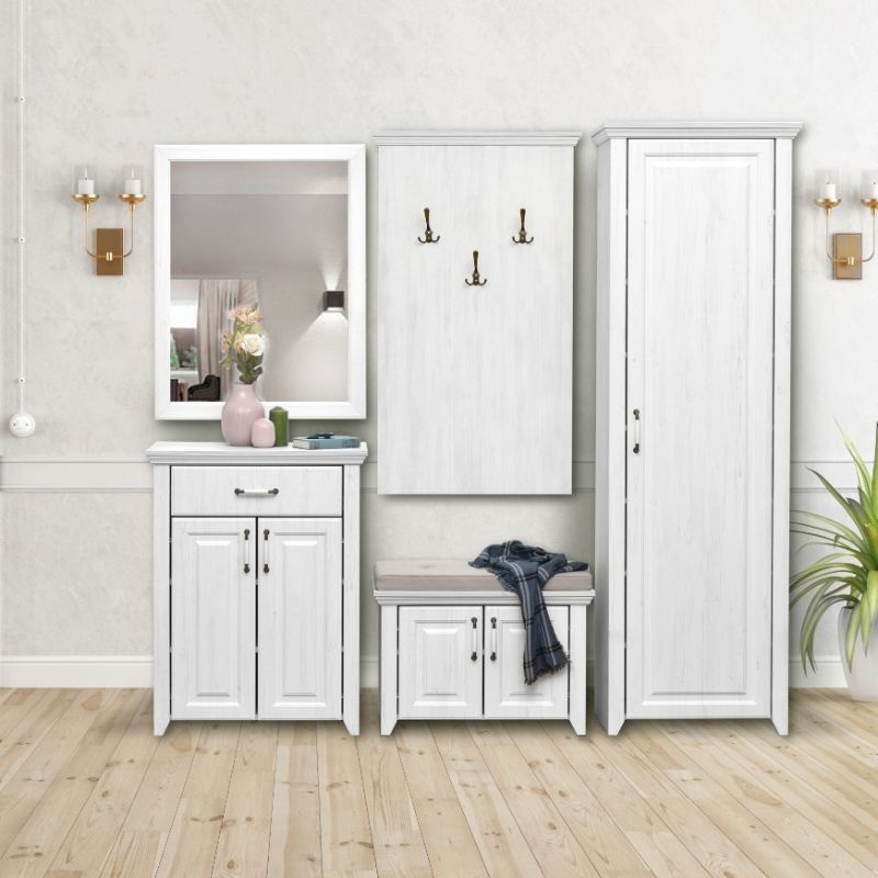 Raft korridori RUSTIC WHITE