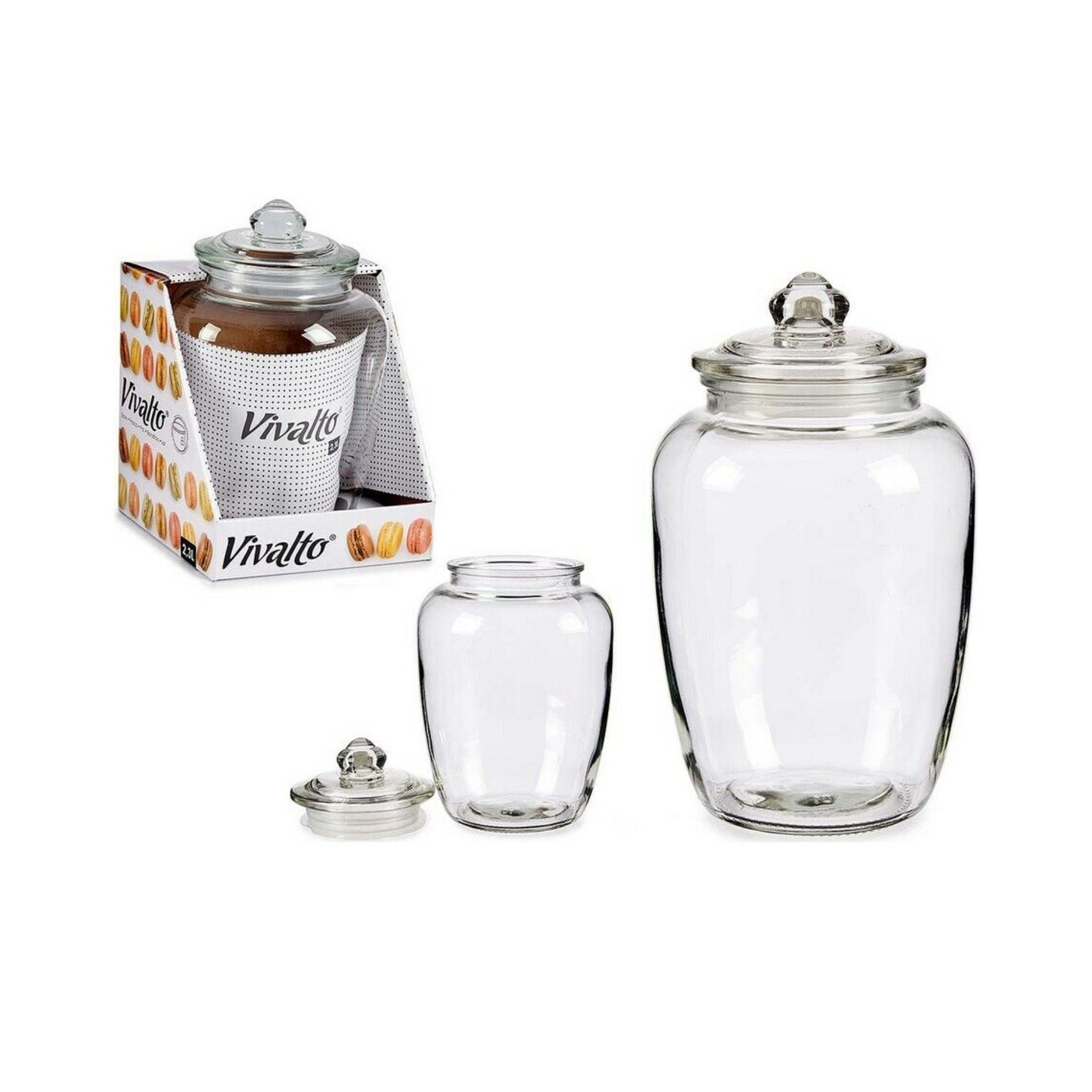 Kavanoz qelqi hermetik 2.3 L