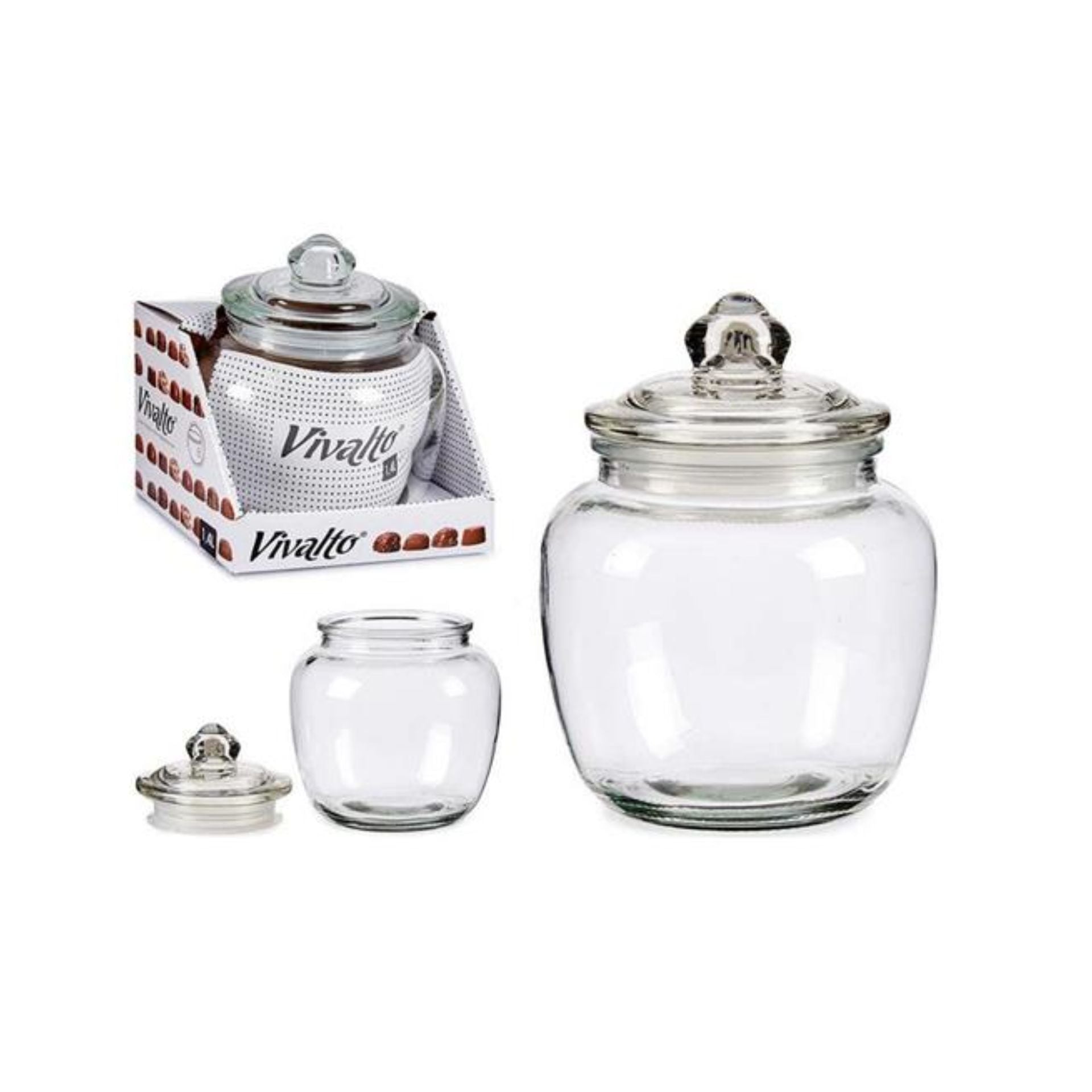 Kavanoz qelqi hermetik 1.4 L