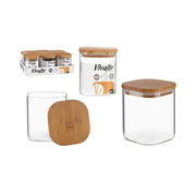 Kavanoz qelqi me kapak Bamboo 880 ML