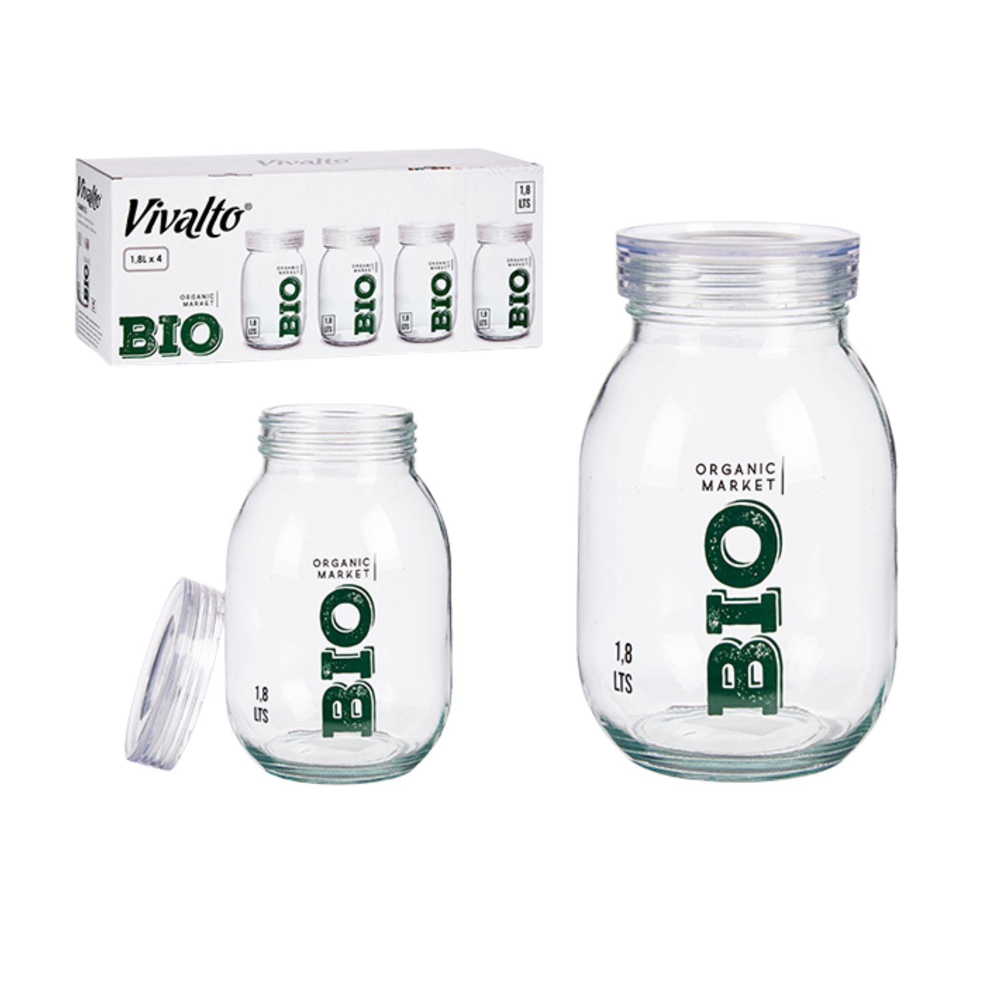 Kavanoz qelqi 1800 ml