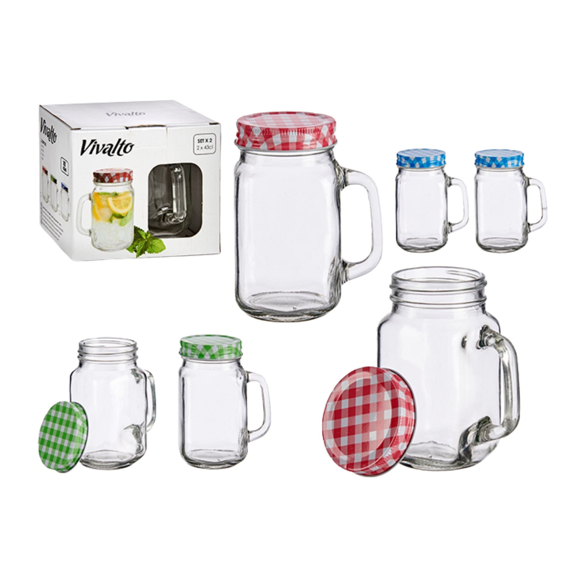 Set 2 Kavanoz qelqi 430 ml