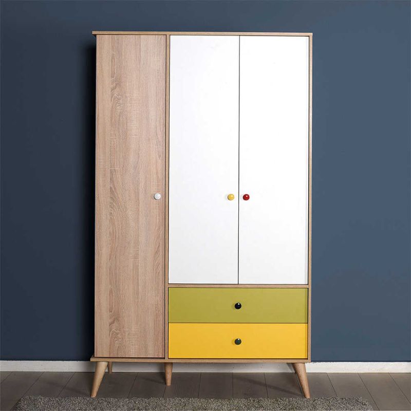 Garderobë me 3 dyer RAINBOW