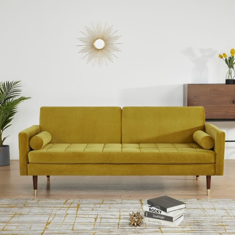 Sofa Bed dy-vendësh JULIET Green Velvet
