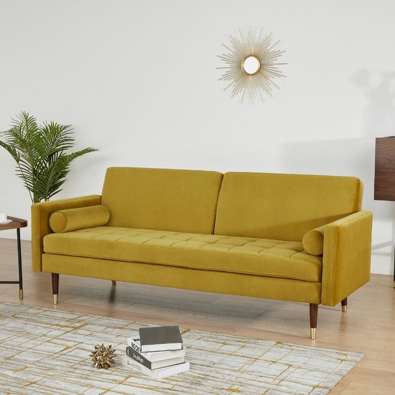 Sofa Bed dy-vendësh JULIET Green Velvet