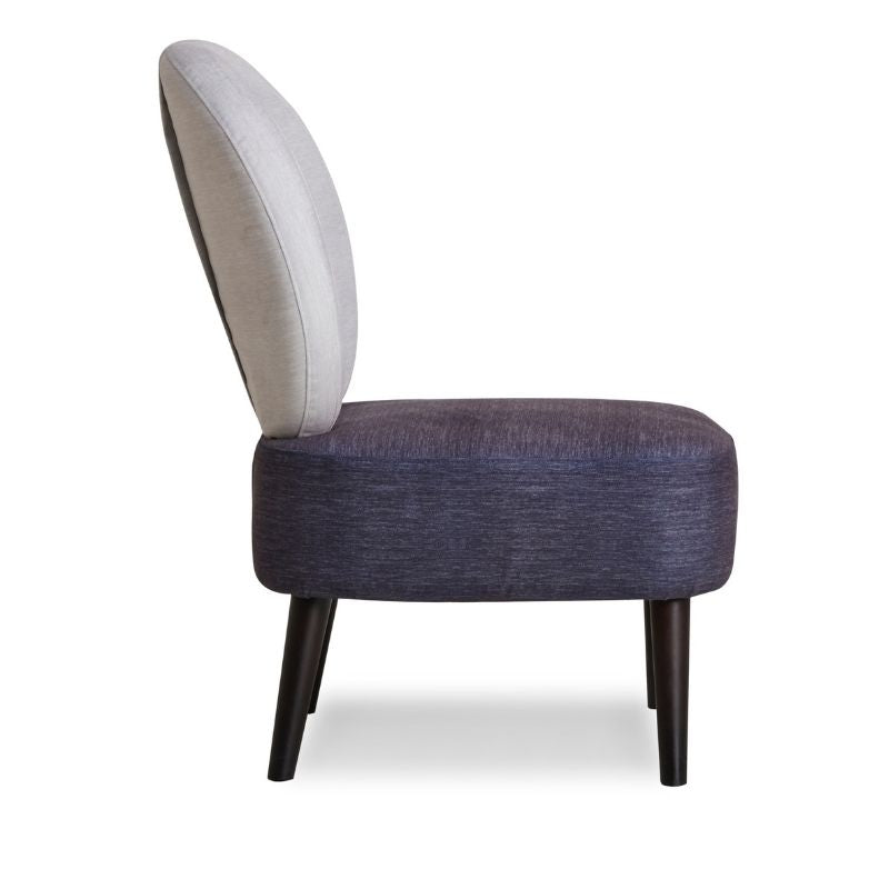 Poltron pa krahë ZOE Blue & White