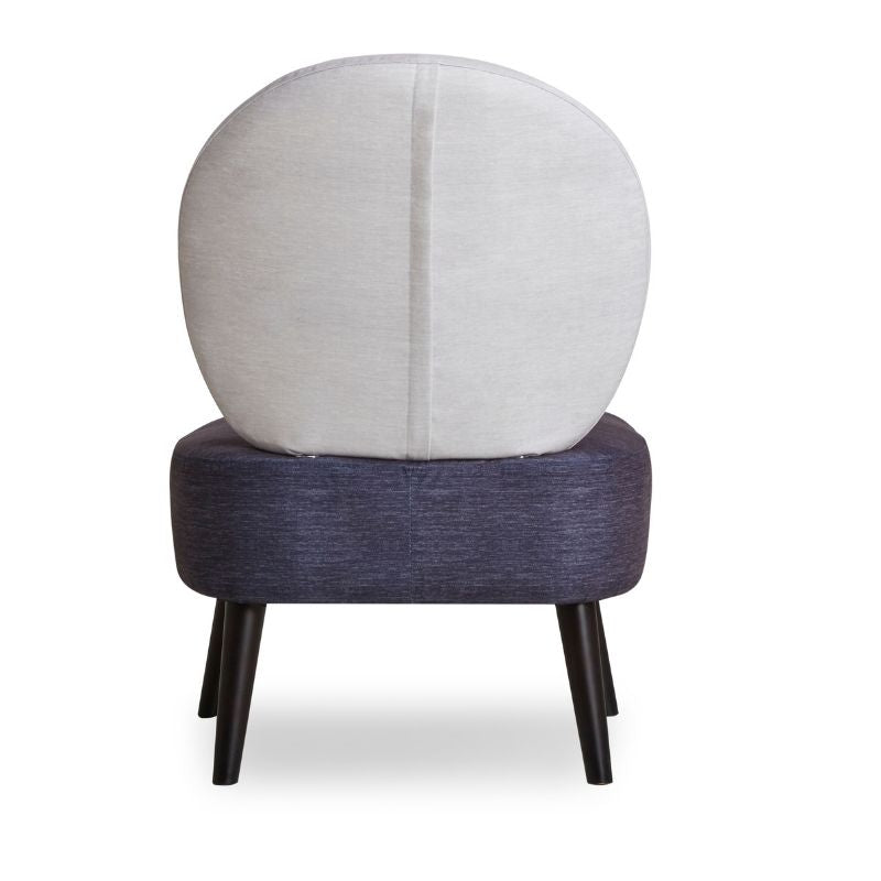 Poltron pa krahë ZOE Blue & White