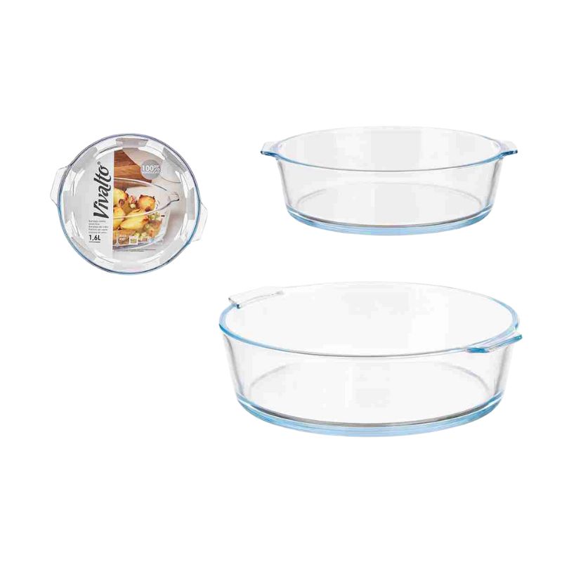 Tavë qelqi ovale, 1.6 L