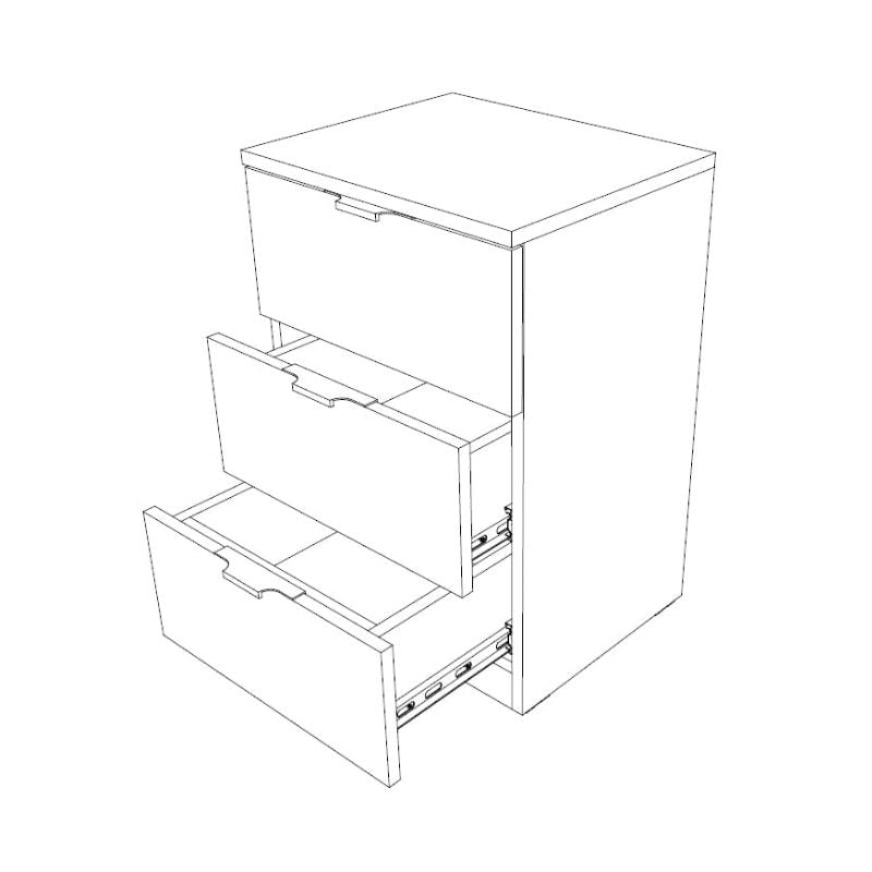 Komodinë ELEGANCE 3F