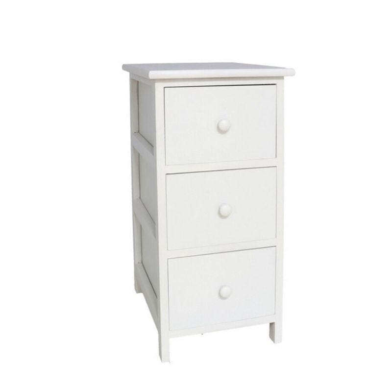 Komodinë me 3 sirtarë WHITE