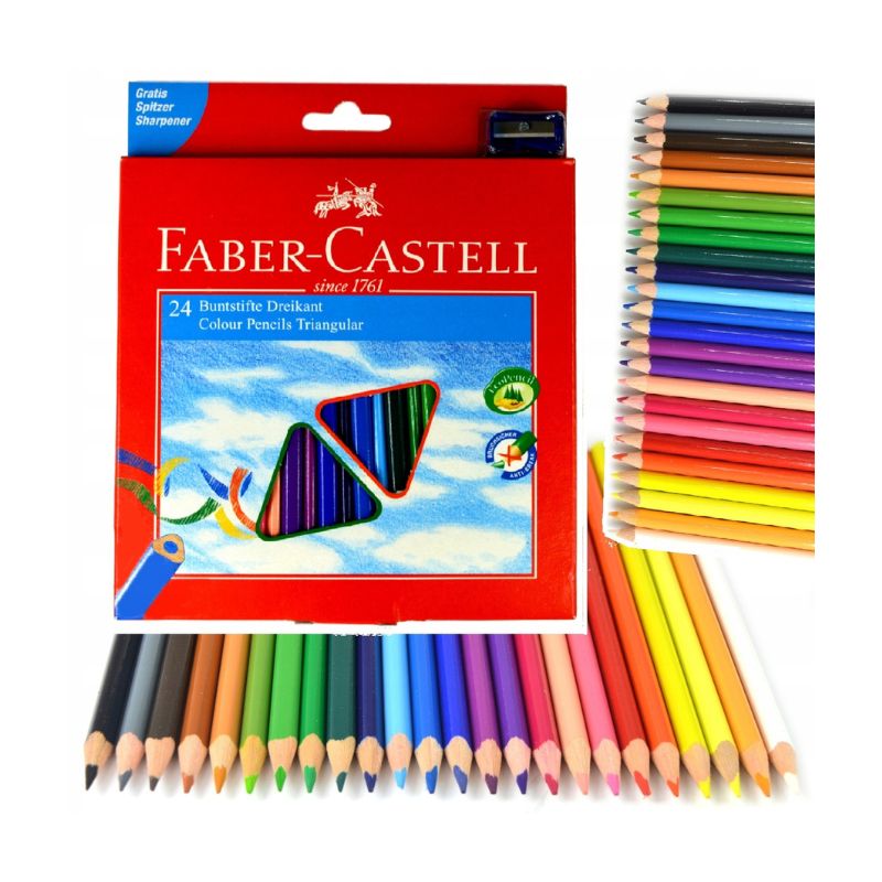 Ngjyra druri Faber Castell 24 pcs