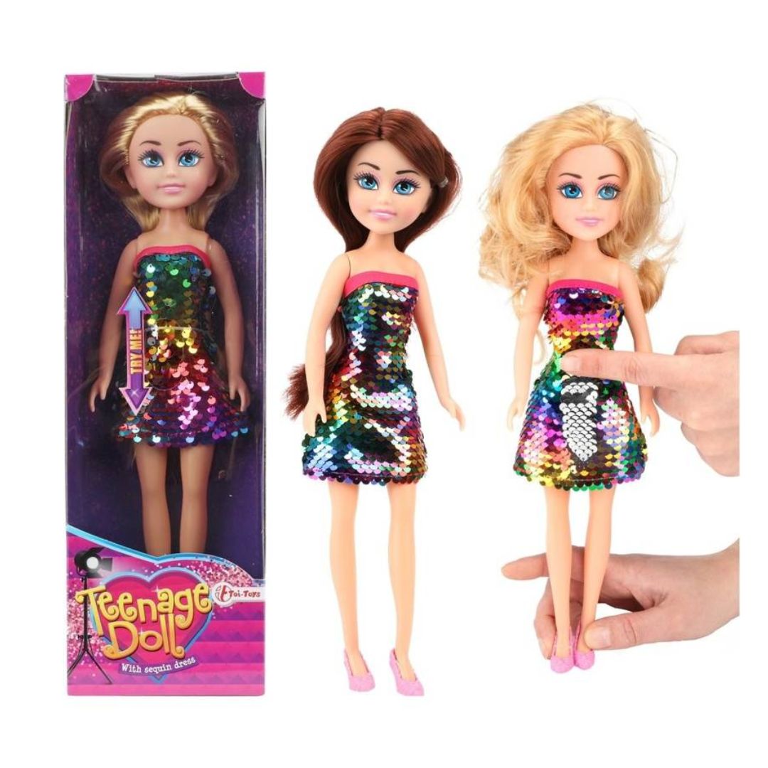 Kukull 33cm me fustan me temina