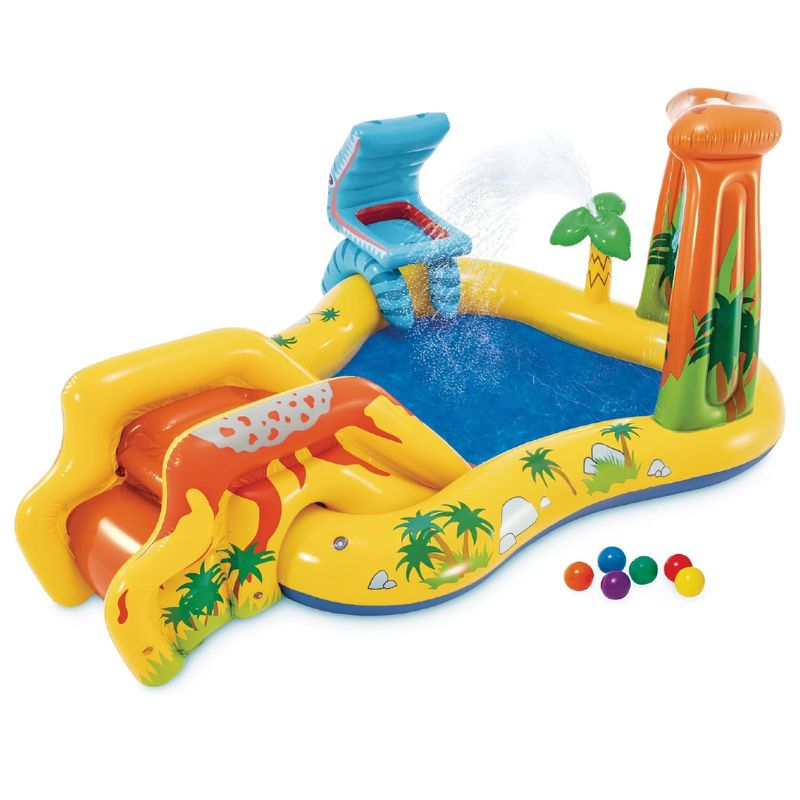 Pishinë Intex Dinosaur me rrëshqitëse