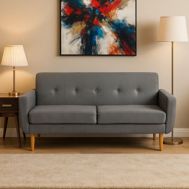 Divan 2-vendësh PEARL, Dark Gray