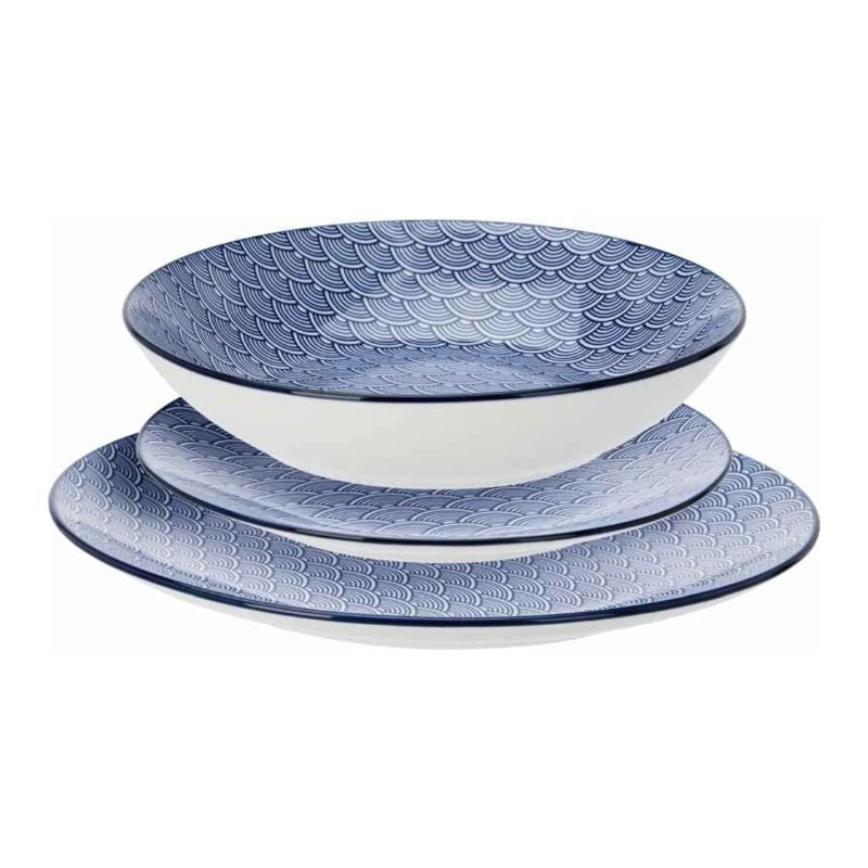 Set pjatash porcelani , 18 copë