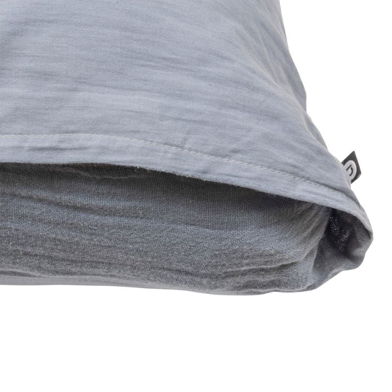 Muslin cotton sheet set Blue