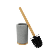 Toilet brush with bamboo handle Grey