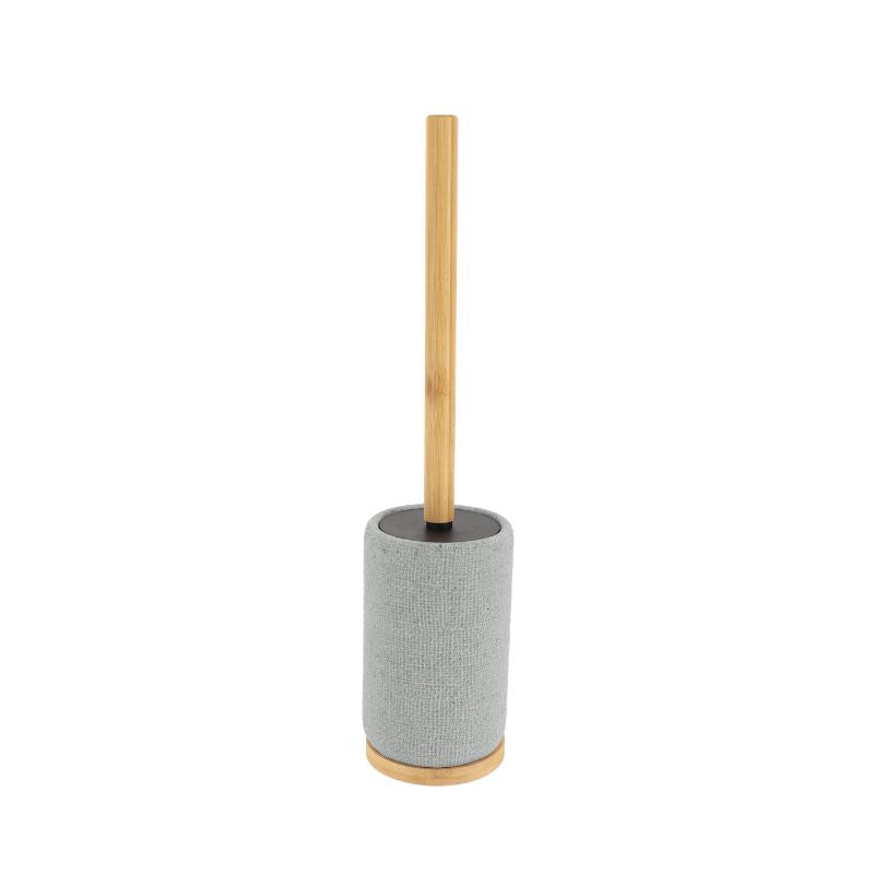 Toilet brush with bamboo handle Grey