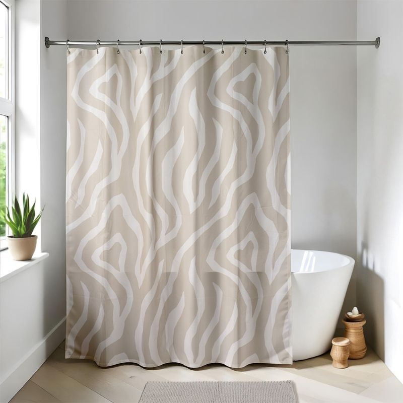 Perde dushi PEVA, Beige