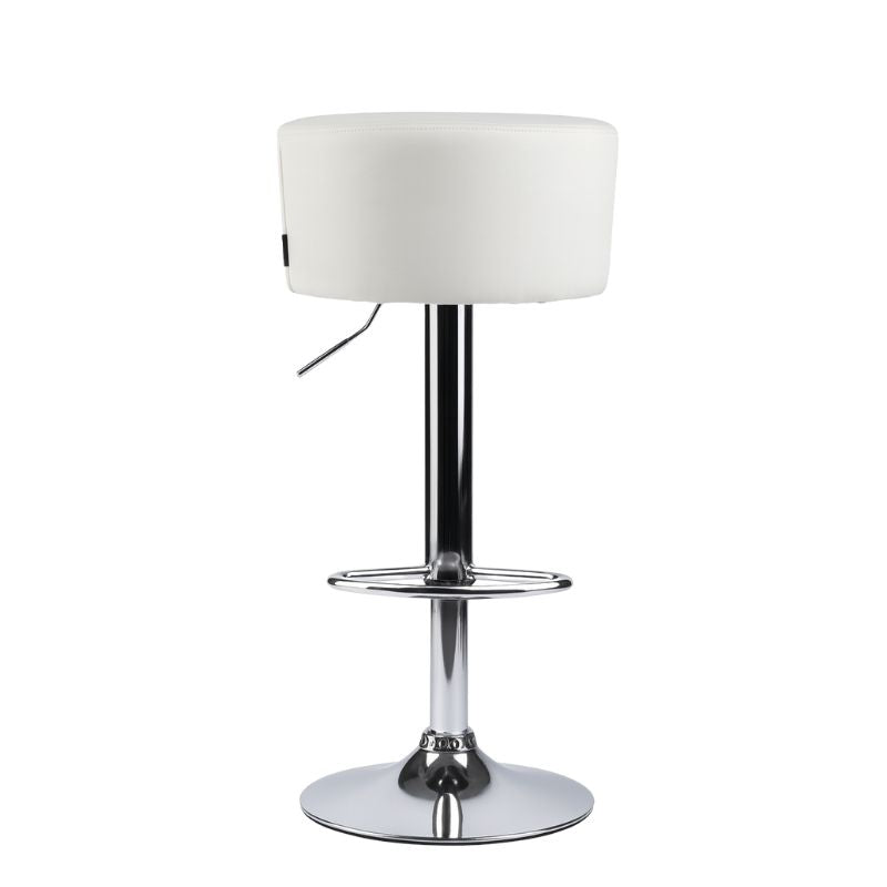 Stol bari me piston GRACE, White