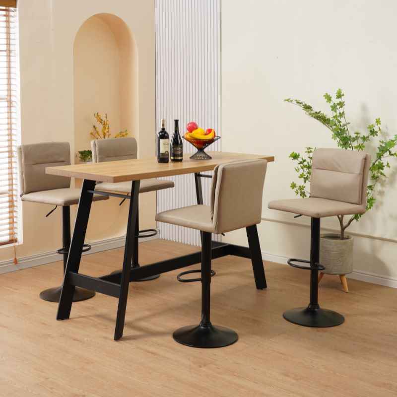 Stol bari me piston TINA, Beige